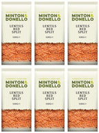 6 x Minton & Donello Lentils Red Split - 500g