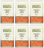 6 x Minton & Donello Lentils Red Split - 1000g