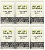 6 x Minton & Donello Sunflower Seed - 250g