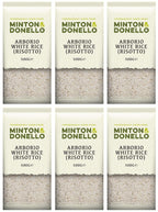 6 x Minton & Donello Arborio White Rice (Risotto) - 500g