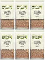 6 x Minton & Donello Brown Basmati Rice - 500g