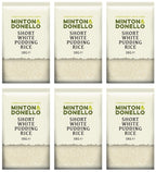 6 x Minton & Donello Short White Pudding Rice - 1000g