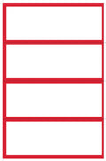 50 x Blank Large Shelf Cards (4 Sc Per Page) A4