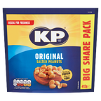 6 X Kp Original Salted Peanuts Big Share Pack 415GM