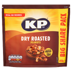 6 X Kp Dry Roasted Peanuts Big Share Pack 415GM