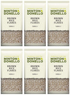 6 x Minton & Donello Brown Rice Flakes - 500g