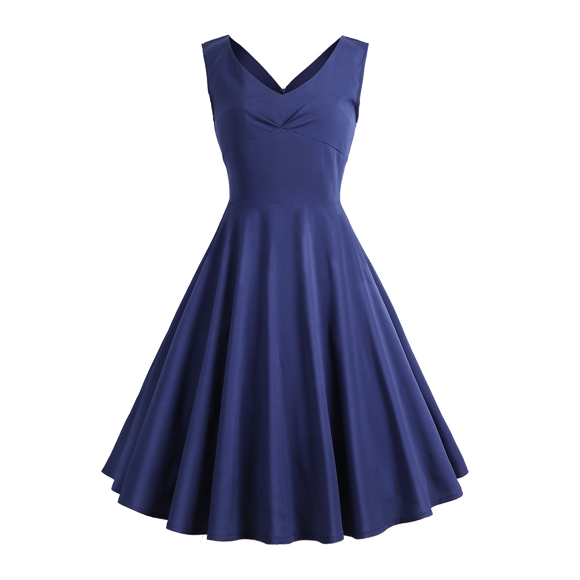 Retro Printed Maxi Sleeveless Dress Women
