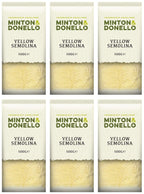 6 x Minton & Donello Yellow Semolina - 500g
