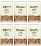 6 x Minton & Donello Soft Brown Sugar - 500g