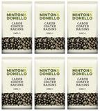 6 x Minton & Donello Carob Coated Raisins - 100g