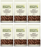 6 x Minton & Donello Milk Chocolate Almonds - 100g
