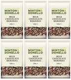 6 x Minton & Donello Milk Chocolate Bananas - 100g