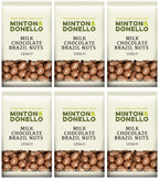 6 x Minton & Donello Milk Chocolate Brazils - 125g