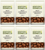 6 x Minton & Donello Milk Chocolate Brazils - 250g