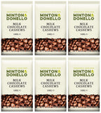 6 x Minton & Donello Milk Chocolate Cashews - 100g