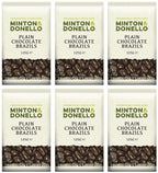 6 x Minton & Donello Plain Chocolate Brazils - 125g