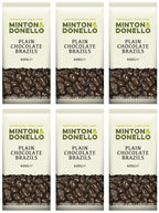 6 x Minton & Donello Plain Chocolate Brazils - 400g