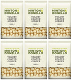 6 x Minton & Donello Yogurt Coated Ginger - 100g