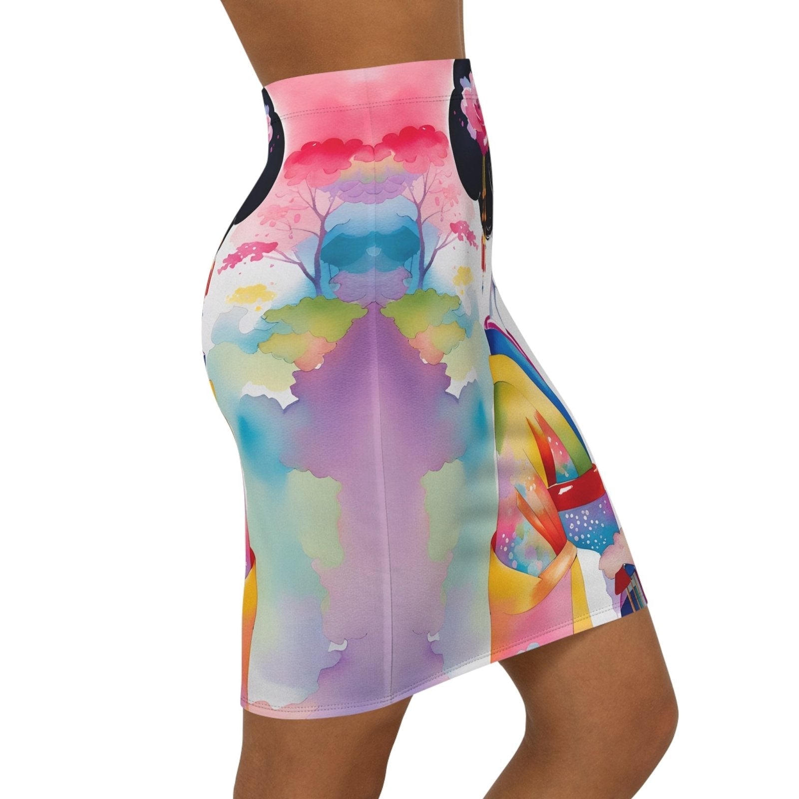 Geisha Girl - Womens Pencil Skirt