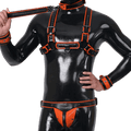 Furrjoi Harness, Cuff, Collar, Lead Underwear Bundle Orange