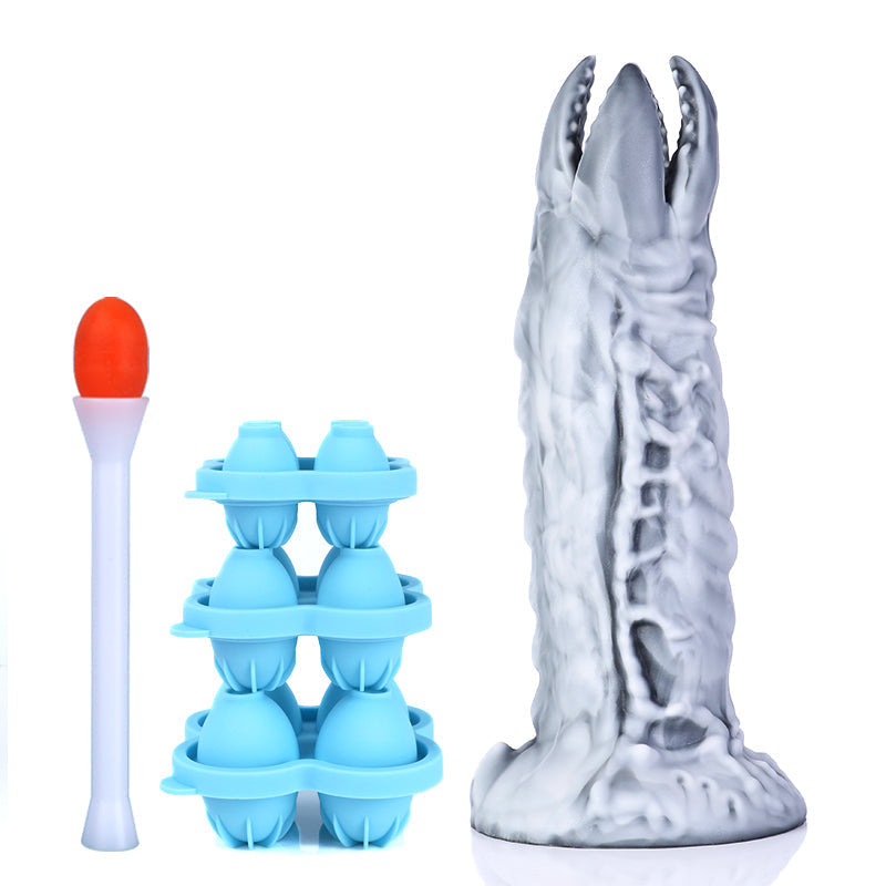 Nothosaur ZERGER - Alien Ovipositor Dildo And Eggs- Monster With Teeth