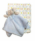 Supersoft Luxurious Blue Elephant Pram/Crib Blanket & Baby Comforter