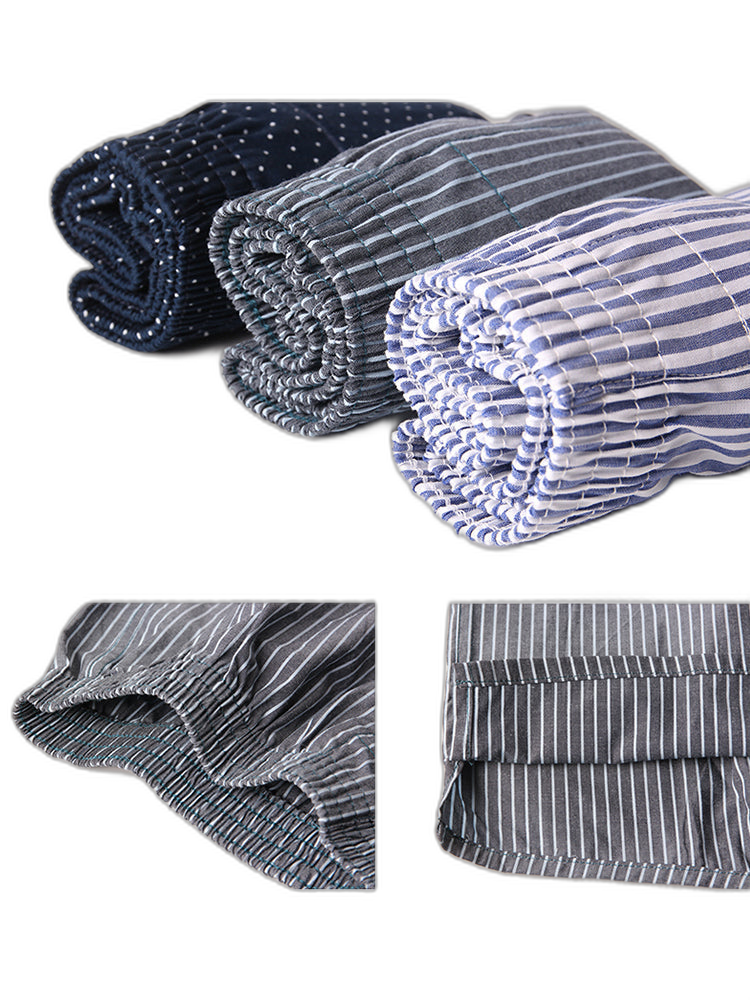 3 Pack Men's Cotton Loose Boxers