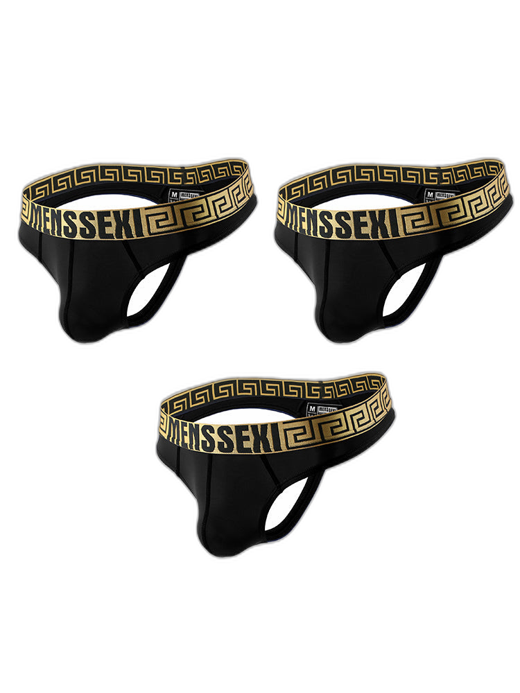 3 Pack Men's Sexy Soft Breathable Seamless Thong