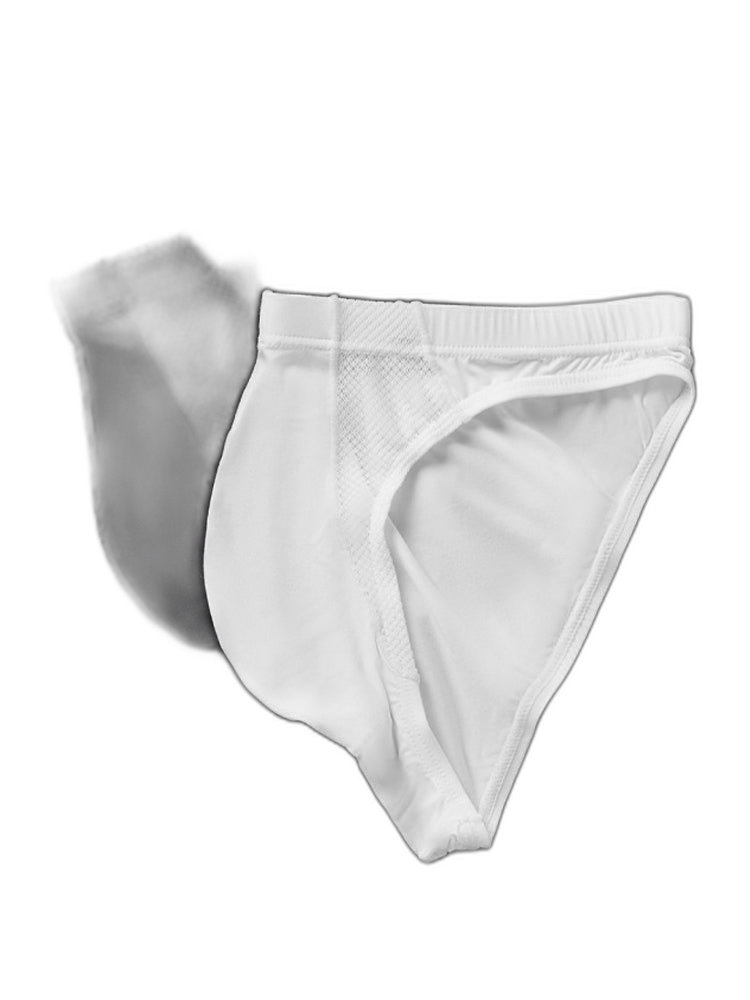 2 Pack Men's Sheer Mesh Low-Rise Sexy Ice Silk Briefs