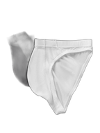 2 Pack Men's Sheer Mesh Low-Rise Sexy Ice Silk Briefs
