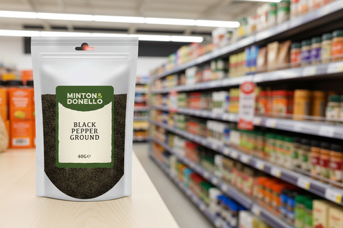 10 x Minton & Donello Black Pepper Ground - 40g