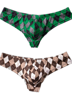 Men’s Low-Rise U-Convex Print Thong