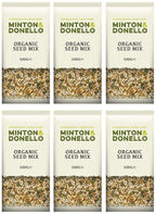 6 x Minton & Donello Organic Seed Mix - 500g