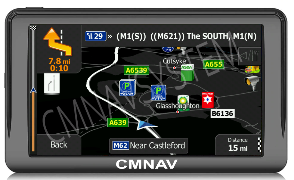 7" CMNAV PRO Truck (Bluetooth Phone Calls Supported)