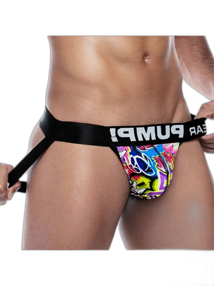 Men’s Sexy Graffiti Pouch Thongs