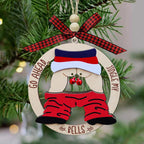 Christmas Gift Pendant Bell Wooden Hanging Decoration Pendant
