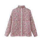 Flower Thin Pocket Decorative Cardigan Cotton Jacket