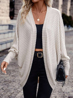Solid Color And V-neck Loose Knitted Sweater