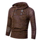Turtleneck hooded sweater