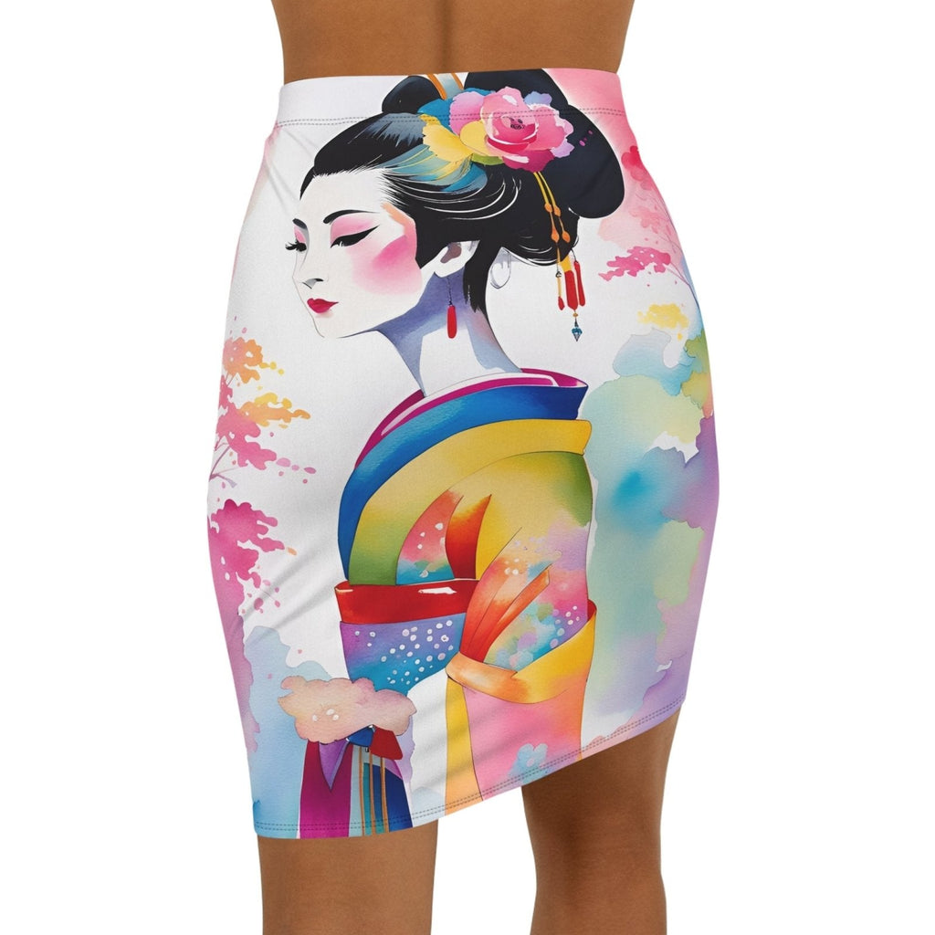 Geisha Girl - Womens Pencil Skirt