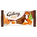 12 X Galaxy Orange Festive Cake Bars 5pk 143.7GM