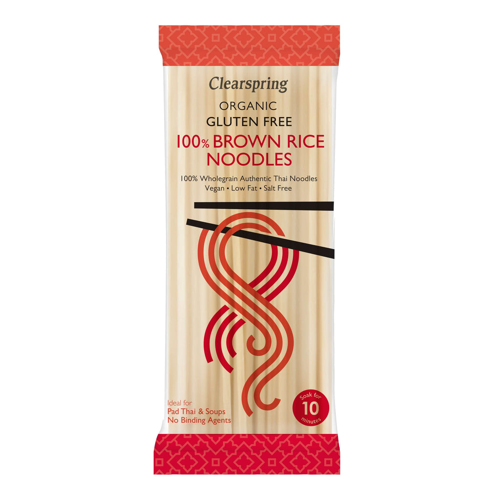 Clearspring Org GF 100% Brown Rice Noodles  - 200g