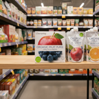 Clearspring Fruit Puree - Apple/Blueberry Org - 2x100g