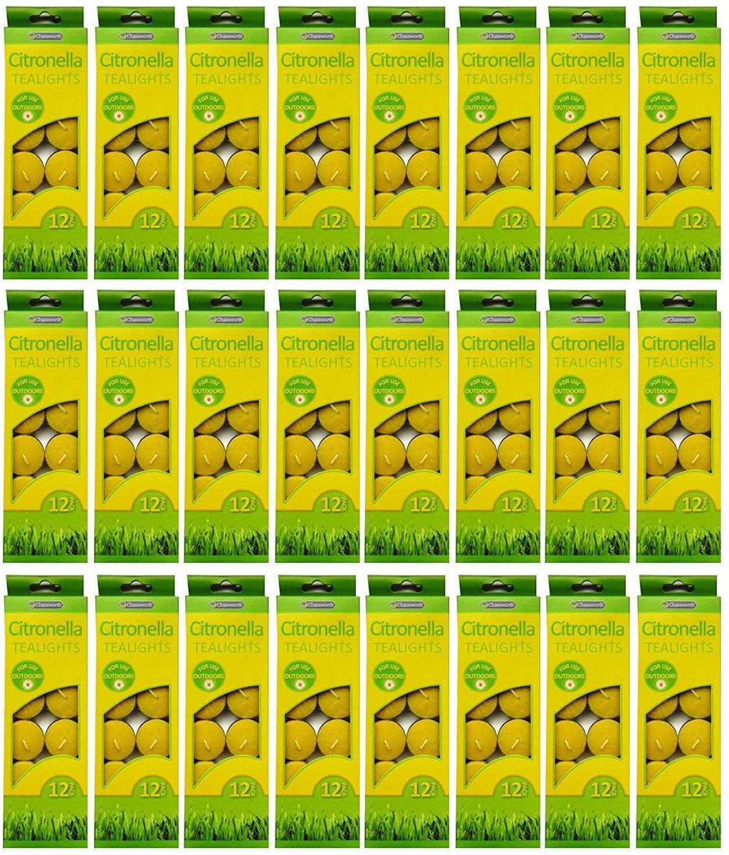 24 x Citronella Tealights - 12 Pack