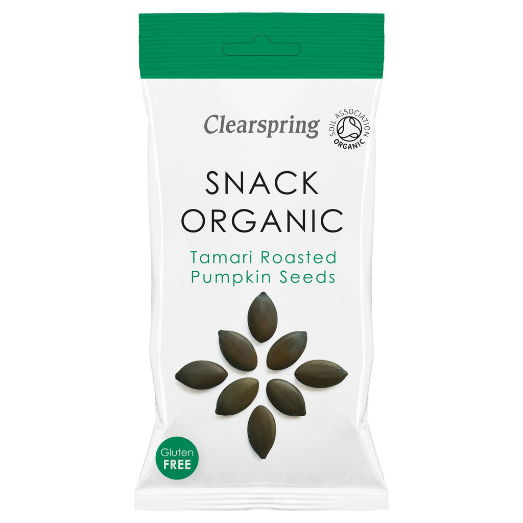 Clearspring Snack Yaemon Tamari Roast Pumpkin Seeds - 30g