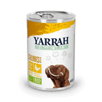 12 x Yarrah Organic dog tin chunks chicken - 405g