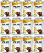12 x Yarrah Organic dog tin chunks chicken - 405g