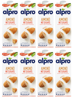 8 x Alpro Almond Unsweetened Milk 1Ltr