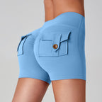 Sports Fitness Workwear Pocket Training Peach Quick-dry Butt-lifting Yoga Pants