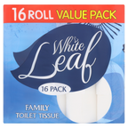 5 X White Leaf 16 Roll